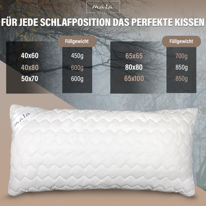 Immagine prodotto Mara Vital Cuscino in pura lana vergine (50 x 70 cm)