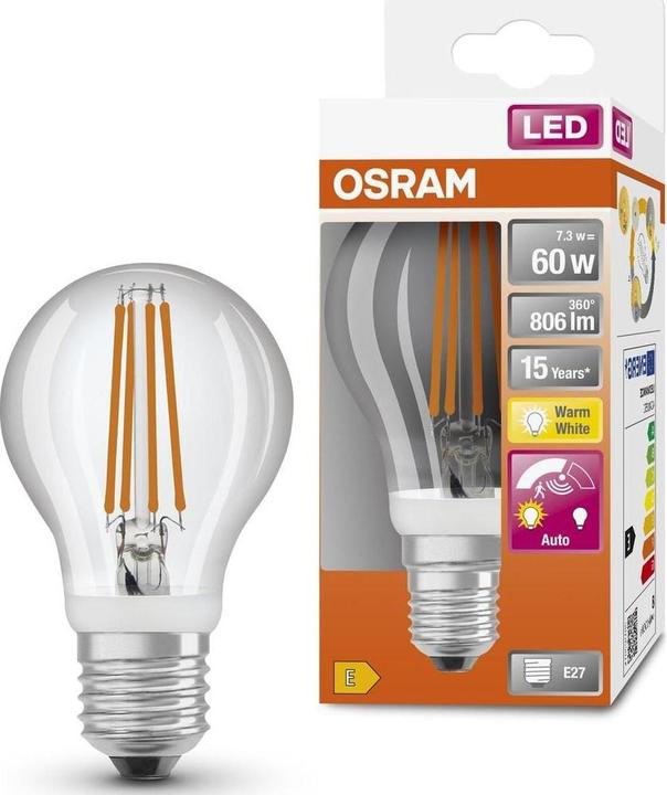 Image du produit Osram Led Motion Sensor Classic A Filament (E27, 7.30 W, 806 lm, 1 x, E)