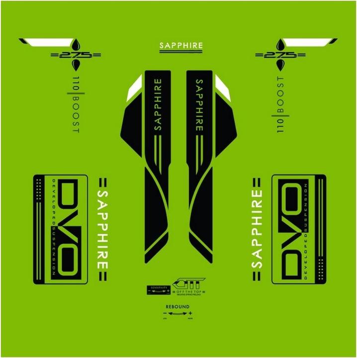 DVO Decal Set, 29", Sapphire 32mm, green SALE