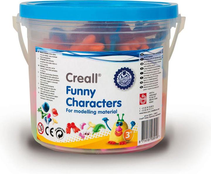 Actual product image Creall Funny Characters clay accessories