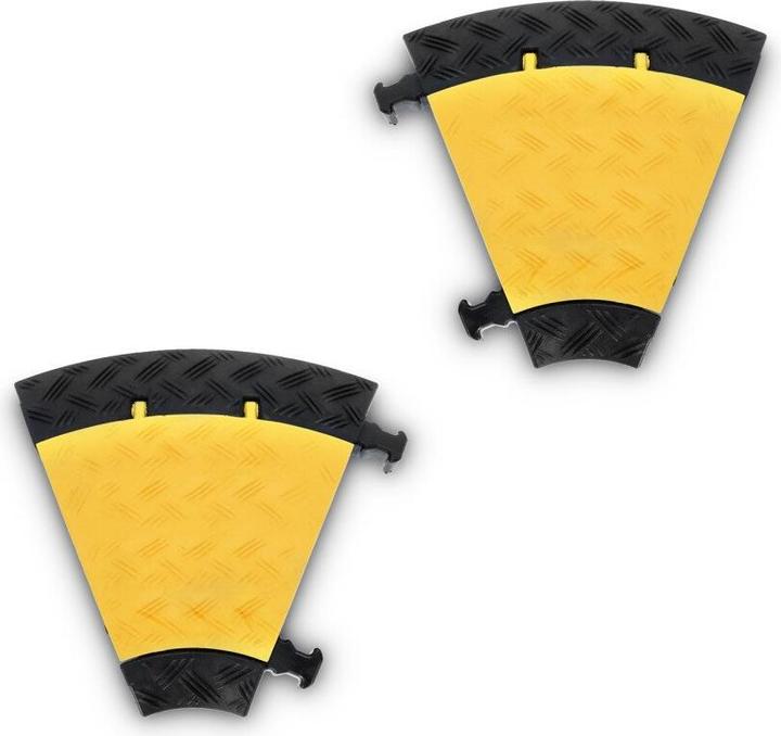 Produktbild Defender MINI C MK2 | LEFT - Kabelbrücke 3 Kanäle | 45° Bogen links | mittlere Belastung | Höhe 5cm (Kabelbrücke)