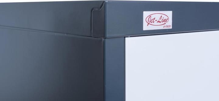 Image du produit Jet-Line Meubles de bureau Armoire de classement KIEW rouge-gris foncé 90x40x90cm Métal
