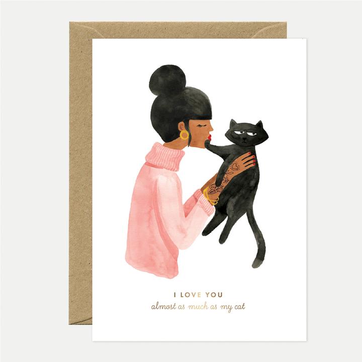 Actual product image All the ways to say Greeting card - "I love you" cat