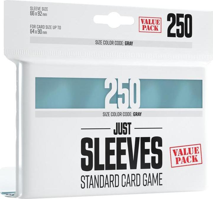 Actual product image Gamegenic GGX10010ML - Just Sleeves - Value Pack, Transparent (250 Sleeves)