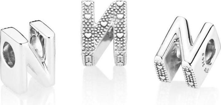 Actual product image Pandora Letter N (Silver)