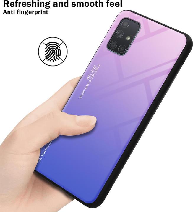 Produktbild Cadorabo TPU 2 Farben Glas Cover (Samsung Galaxy A71)