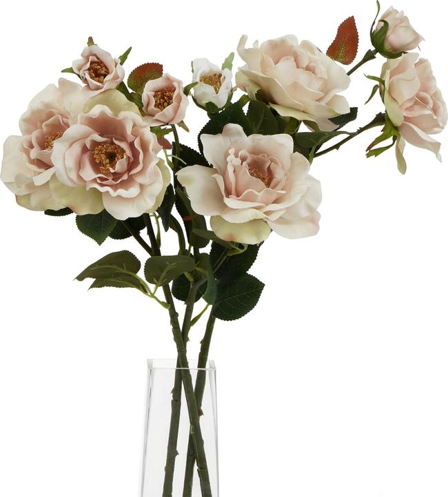 Actual product image Hill Interiors The Natural Garden Collection Tea Rose Artificial Flower (60 cm)