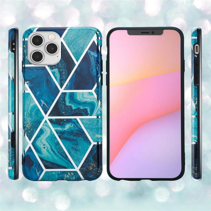 Image du produit Cadorabo Couverture IMD TPU Marbre coloré (Apple iPhone 12, Realme 12 Pro+)