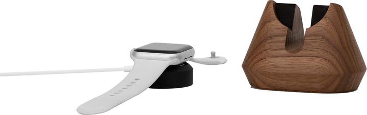 Produktbild Oakywood Magnetic Charging Apple Watch Stand- Multifunktionaler Ständer für Apple Watch - Walnuss -