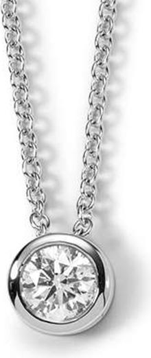 Natsumi Schmuck Anhänger Diamant Weissgold 18K/750 0.10 ct H si (750/18 K Weissgold)