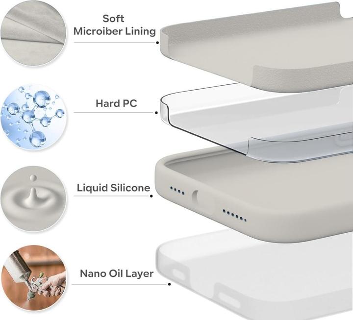 Actual product image Screenguard Apple iPhone 15 Pro Liquid Silicone Case Sleeve (Apple iPhone 15 Pro)