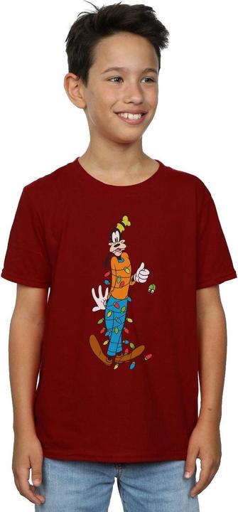 Actual product image Disney Boys Goofy Christmas Lights T-Shirt (152, 158)