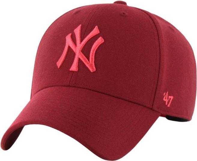 47 Brand Burgunderrote Snapback-Kappe der New York Yankees (One Size)