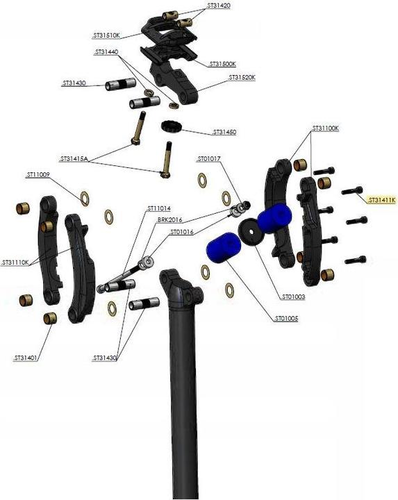 Produktbild Cane Creek Gelenk-Schraube, M4x20, Thudbuster G3 LT (0 mm)