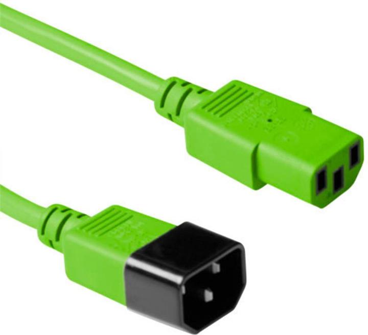 Actual product image Powercord C13 - C14 green 0.3 m (0.30 m)