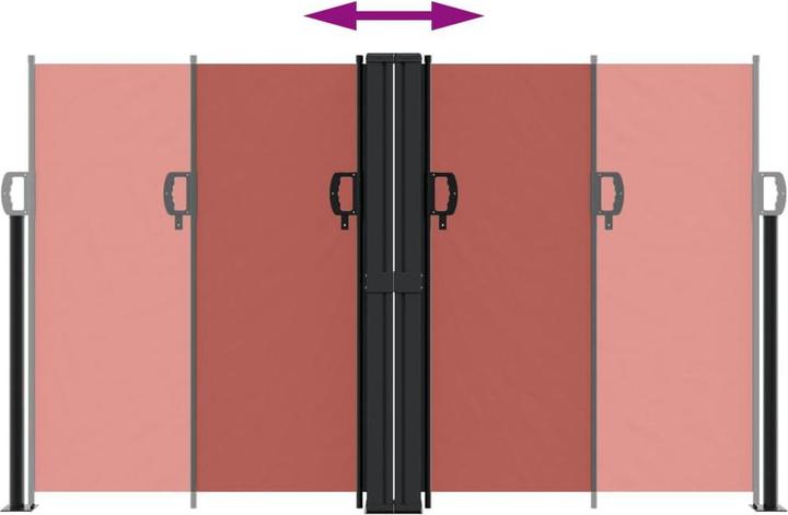 Image du produit VidaXL Store latéral extensible rouge (1.40 m)