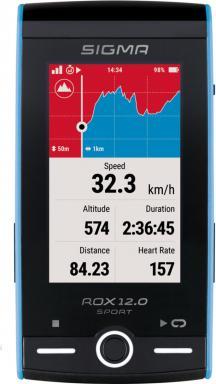 Energielabel Sigma Sport Navi Silicone Hoesje ROX 12.0 Blauw