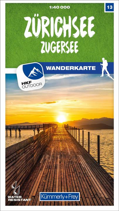 Image du produit Carte d'excursions 13 Lac de Zurich, lac de Zoug