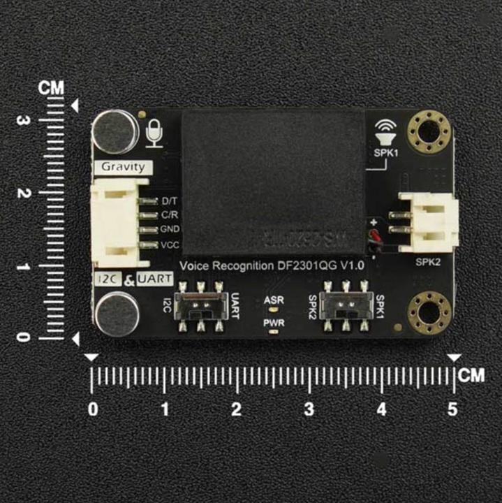 Immagine prodotto DFRobot Modulo di riconoscimento vocale Gravity per I2C e UART