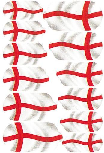 Immagine prodotto You Nails Bandiera Inghilterra (Decorazione unghie, Bianco, Rosso)