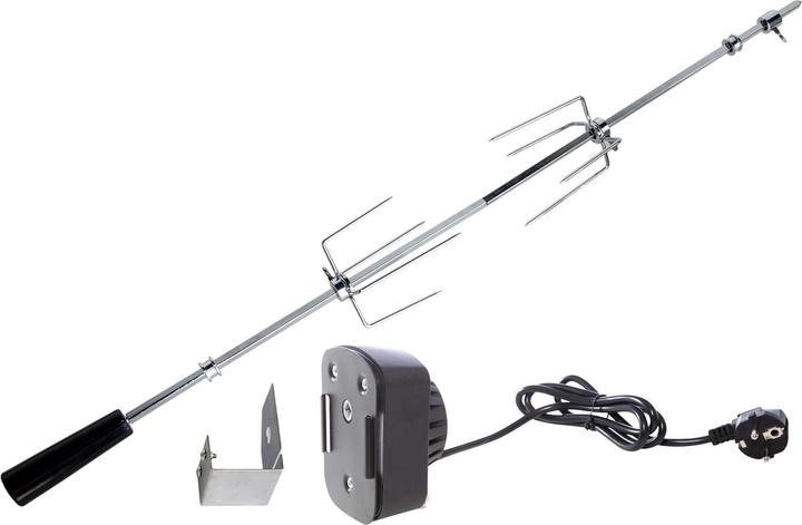 Allgrill Set di girarrosto con motore per barbecue a gas CHEF M lunghezza 74 cm