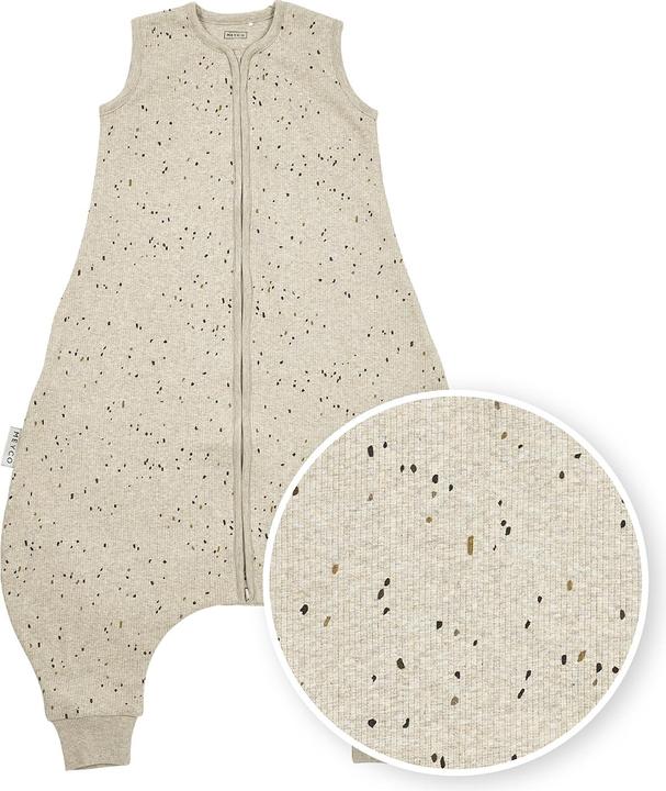 Image du produit Meyco Baby Rib Mini Spot bébé pyjama d'été - sable mélangé - 92cm (92 cm)