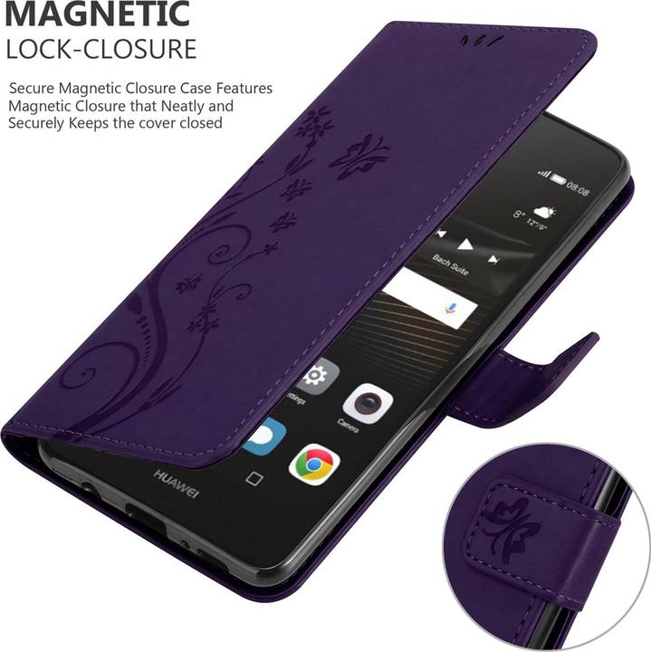 Image du produit Cadorabo Couverture du livre de fleurs (Huawei P9 Lite)