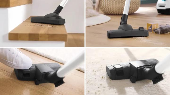 Actual product image Bosch Hausgeräte Series 4, Vacuum cleaner with bag, ProHygienic, White, BGD41HYG