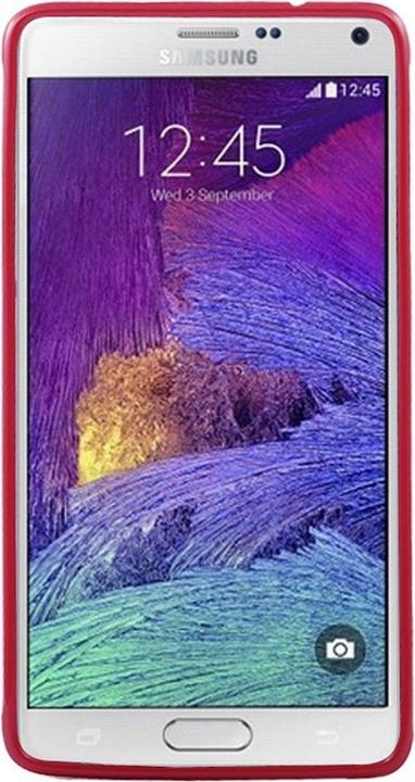 Produktbild König Design Schutzhülle TPU Case für Handy Samsung Galaxy Note 4 SM N910 Rot (Samsung Galaxy Note 4)