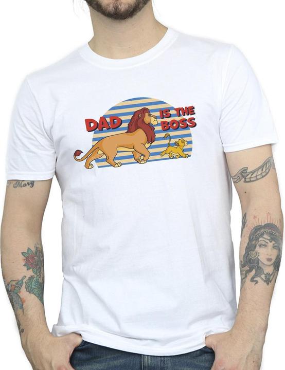 Actual product image Disney Mens The Lion King Dad Boss T-Shirt (XL)