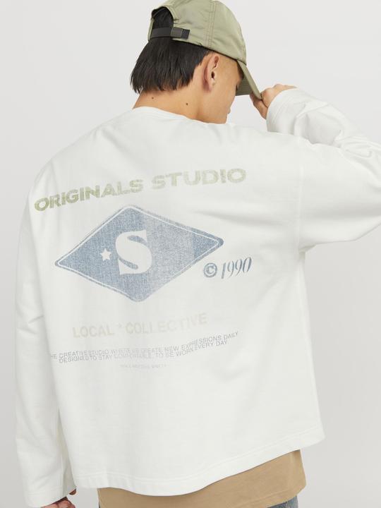 Actual product image Jack & Jones Jorretiro Back Sweat Crew Neck Se25 Ln (M)