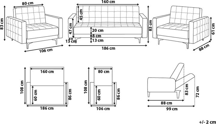 Actual product image Beliani Aberdeen (Corner sofa)