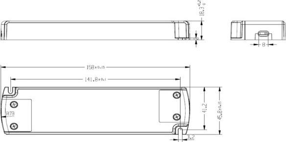 Image du produit Snappy Bloc d'alimentation gradable 24V 30W pour variateur à découpe en début/fin de phase