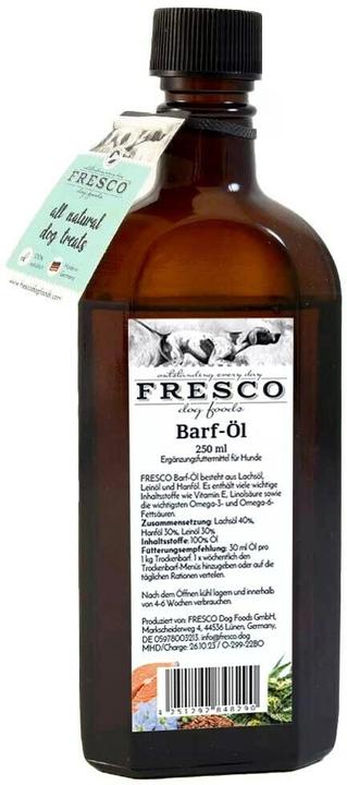 Fresco Integratore alimentare per cani olio di barba secco, 250 ml (Adulto, 1 pz., 517 g)