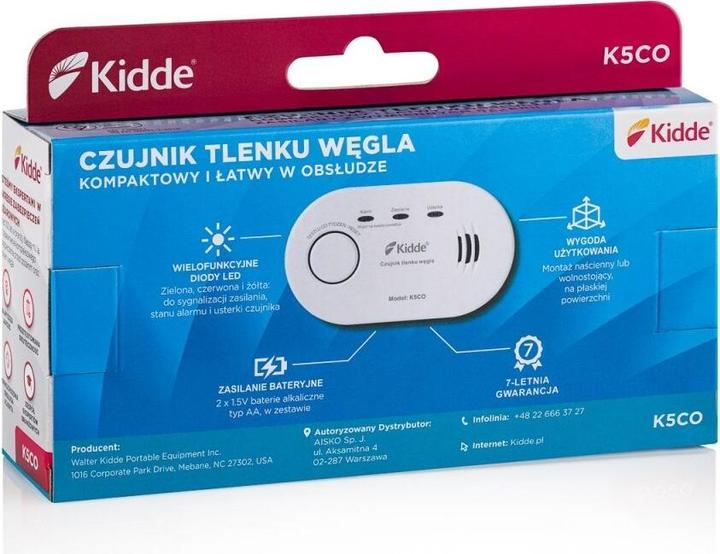 Actual product image Kidde carbon monoxide detector K5CO