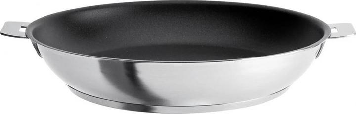 Actual product image Cristel Strate Amovible stainless steel non stick high Ø28cm (28 cm, Frying pan, Stainless steel)