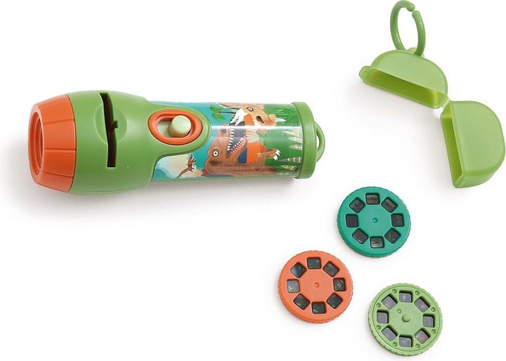 Actual product image Scratch Projector Flashlight Dinosaur incl. screens (German, French, Italian, English)