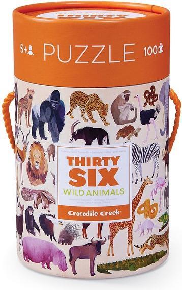 Produktbild Crocodile Creek Puzzle Wildtiere (100 Teile)