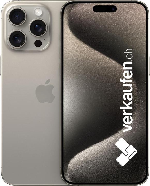 Produktbild verkaufen.ch iPhone 15 Pro Max (512 GB, Natural Titanium, 6.70", 0.00 Mpx, SIM + eSIM, B / Sehr gut)