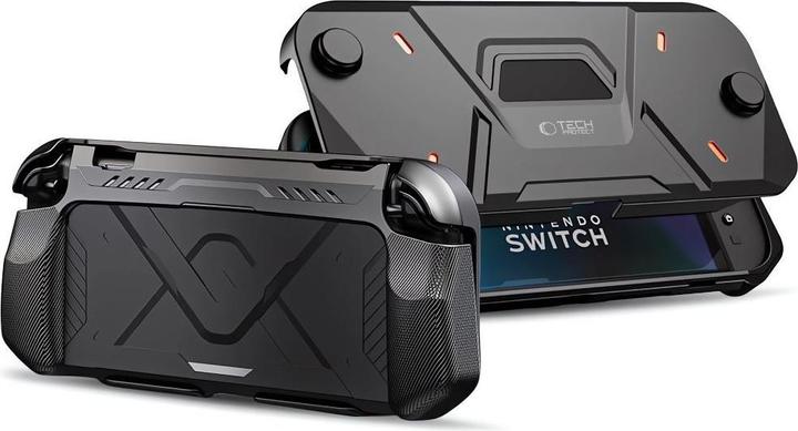 Tech-Protect Carbonox-Hülle für Nintendo Switch 2, Schwarz (Switch 2)
