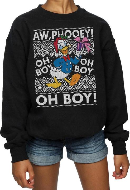 Immagine prodotto Disney Donald Duck Christmas Fair Isle Felpa Ragazze (152, 158)
