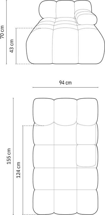 Actual product image Micadoni Bellis (Chaise longue)