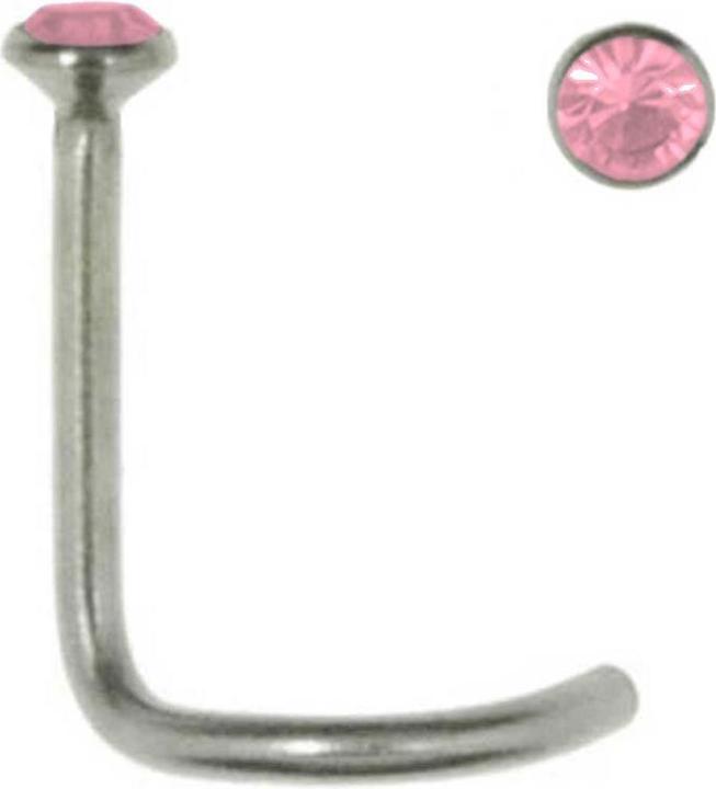 Bijouteria Nasenpiercing (Edelstahl, Kristall)