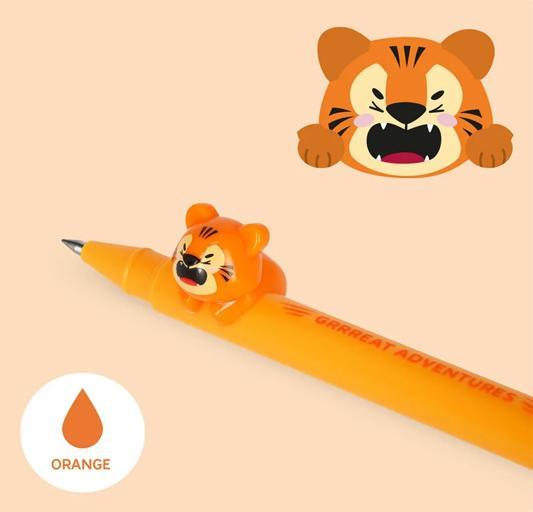 Actual product image Legami Rollerball gel pen Tiger lovely friends (Orange, 1 x)