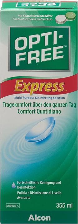 Image du produit Opti Free Express, solution d'entretien pour lentilles de contact, 355 ml (Tout en un solution, 355 ml)