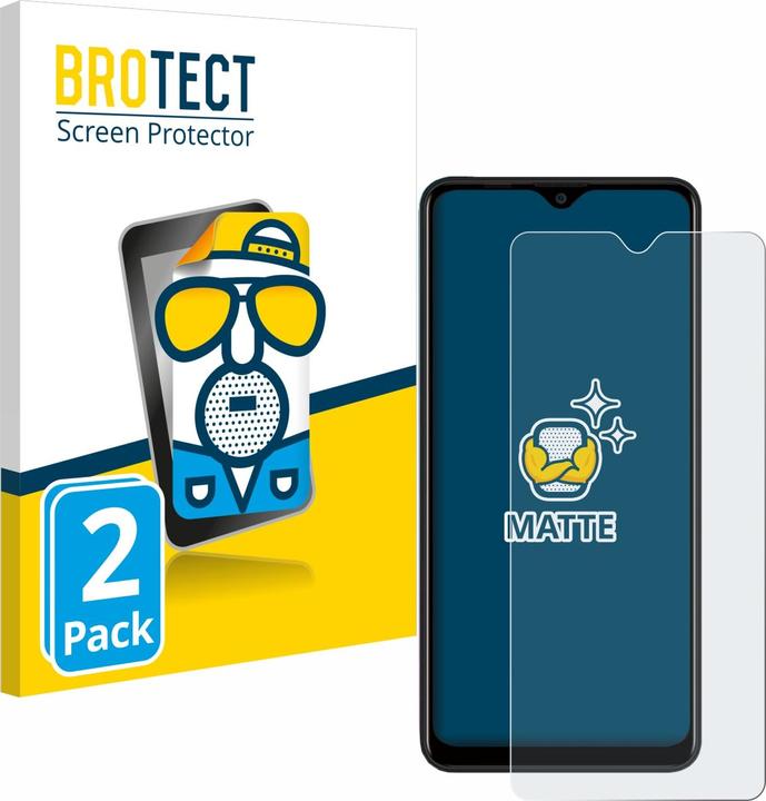 Actual product image BROTECT Anti-glare screen protector matt (2 Piece, Blackview A80 Pro)