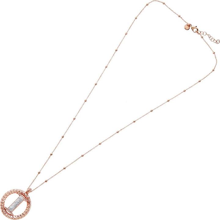 Produktbild Ottaviani Rose gold bronze necklace with silver glitter