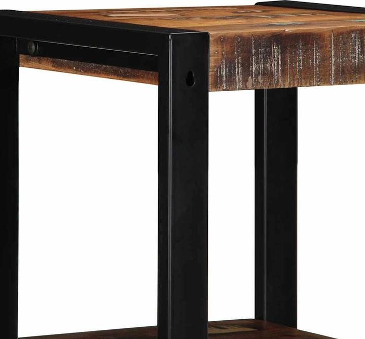 Produktbild VidaXL Wandregal Mehrfarbig 35x35x100 cm Altholz Massivholz Hängeregal (35 x 35 x 100 cm)