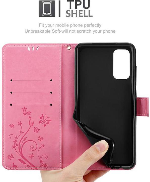 Actual product image Cadorabo Flower Book Cover (Samsung Galaxy S20)