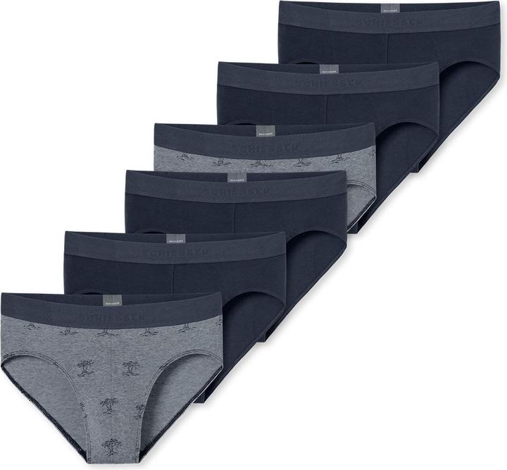 Actual product image Schiesser 6er Pack 95/5 Cotton Rio Slip / Unterhose (8, XXL, pack of 6)